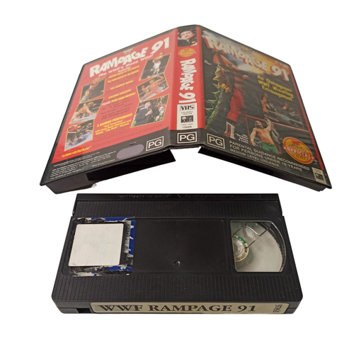 WWF Rampage 91 WWF (VHS 1991) World Wrestling Federation WWE Titan Sports - Picture 10 of 11