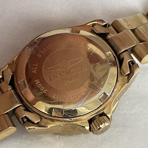 Invicta Pro Diver Gold-tone Ladies Watch 8944 Used With New Battery Installed - Picture 6 of 9