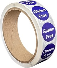 Color Coded Allergen Labeling Stickers 1  Round Label Rolls
