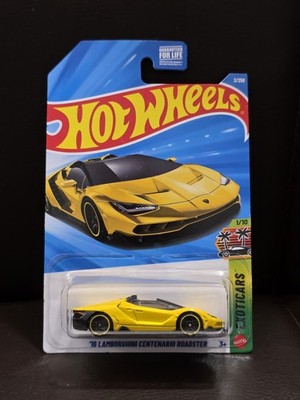Hot Wheels 2026 Case A Exotics '16 Lamborghini  Centenario Roadster Yellow 2/250