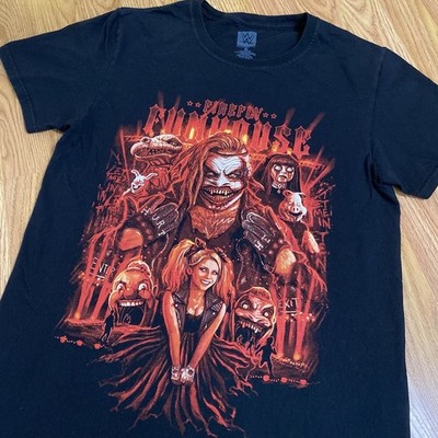 WWE Authentic Firefly Fun House Bray Wyatt The Fiend Alexa Bliss Shirt Size S