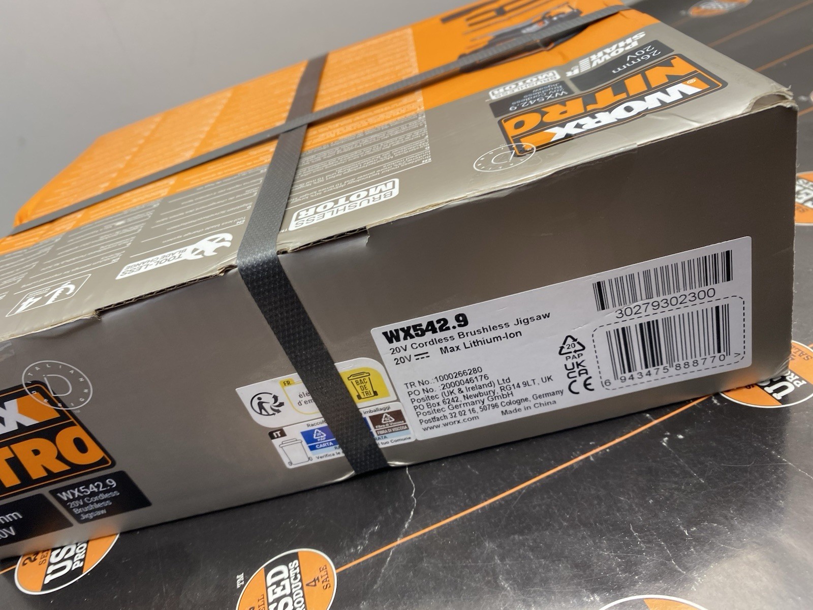Akku-Pendelhubstichsäge WORX Nitro 20V WX542.9, Brushless Motor, ohne Akku und L