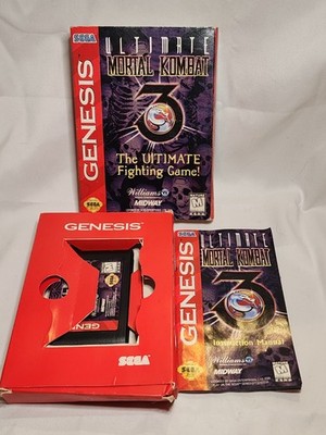 Ultimate Mortal Kombat 3, Sega Genesis - Complete & Working