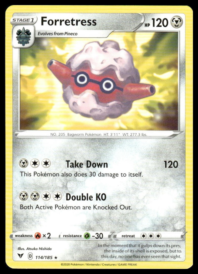 Forretress 114/185 Rare Vivid Voltage Pokemon Lightly Played
