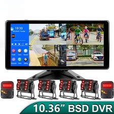 10.36 Inch Smart Blind Spot Radar BSD Alarm Truck Bus Car DVR Recorder Monitors