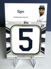 2022 Topps #JNM-WF Wander Franco Player Jersey Number Medallion Relics