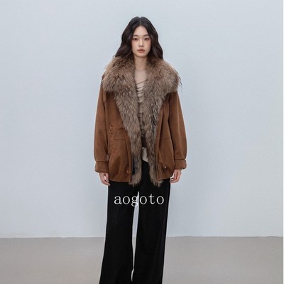 New Raccoon Fur Coat Women's Goose Down Jacket Winter Parker Coat Young Jackets