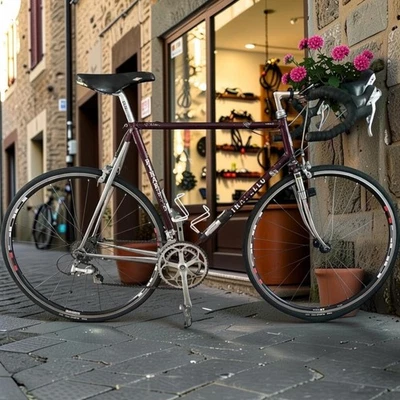Vintage Pinarello Asolo Treviso Italian Steel Road Bike Shimano 105 60cm - Bild 1 von 4