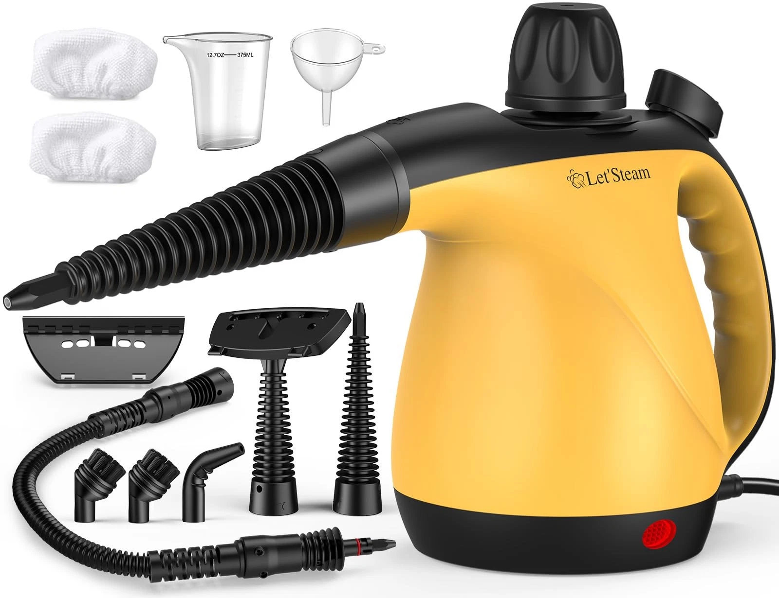 LET'STEAM MULTI-SURFACE PORTABLE STEAM CLEANER WITH 11PCS ACCESSORIES - YELLOW
Opens in a new window