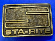 STA-RITE Industries Inc. Promotional Add Vintage 1976 Bergamot Belt Buckle