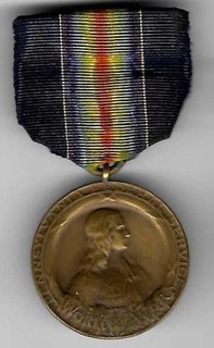 Rare Original Pennsylvania State WWI Service Victory FEDERAL 'US'variation Medal