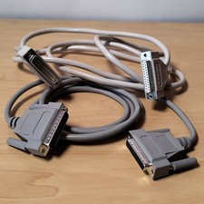 2x 6FT DB25-Male to DB25-Female Parallel Cable Extension Tandy 1