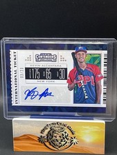 2019 Contenders Kevin Alcantara International Ticket Auto Cracked Ice # /23 Cubs