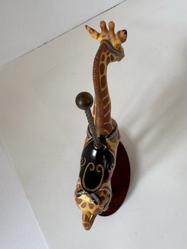 Vintage Giraffe Franklin Mint Carousel Ceramic Multicolor Figurine Collectible - Picture 5 of 8