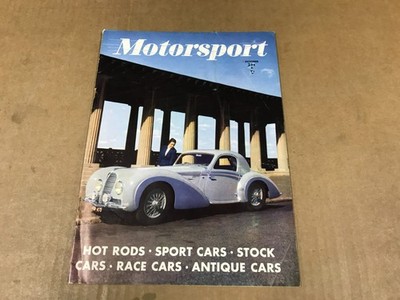 Vintage 1951 Motorsport Magazine - ''Hot Rods-Sport Cars-Stock Cars'' -