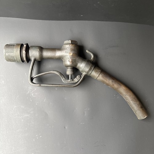 Vintage Powell Two-Speed No.1696 Brass Gas Pump Fuel Nozzle