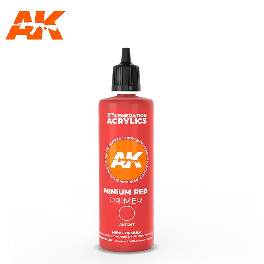 AK Interactive Gen3 - MINIUM RED SURFACE PRIMER 100ML