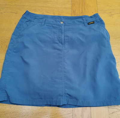Jack Wolfskin Skort Damen Größe UK 12 W34'' UV Shield Wandershorts Rock blau