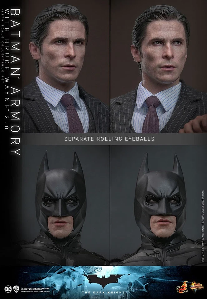 Hot Toys Modellino The Dark Knight Batman Armory with Bruce Wayne (2.0) 1/6 - Immagine 4 di 4