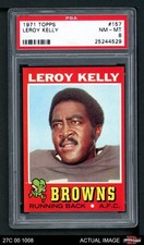1971 Topps #157 Leroy Kelly Browns-FB HOF Morgan St PSA 8 - NM/MT