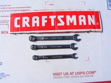 3 pc Craftsman Metric Combination Wrench Set 7,8,9 mm PN 42911, 42912, 42913