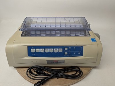 OKI MicroLine 420 Turbo (D22900A) 9-Pin Dot Matrix Printer Tested No Input Tray