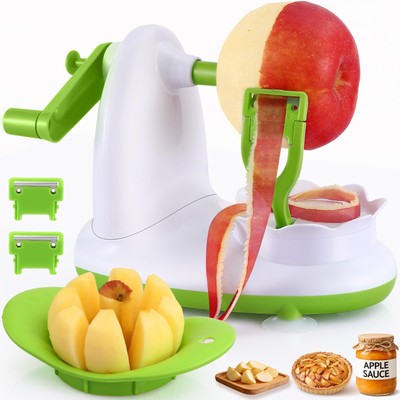Apple Peeler for Apple Sauce and Pie, 8Wedge Apple Slicer Corer with Stainles...