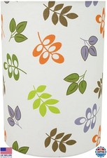 Transitional 8" Off White Drum Lamp Shade, Cylinder Shape, 11" Tall, Spider