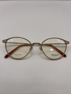 NEW MODO Eyeglasses Titanium Japan Model 4400   49-20-140 Snude Gold Sand ￼