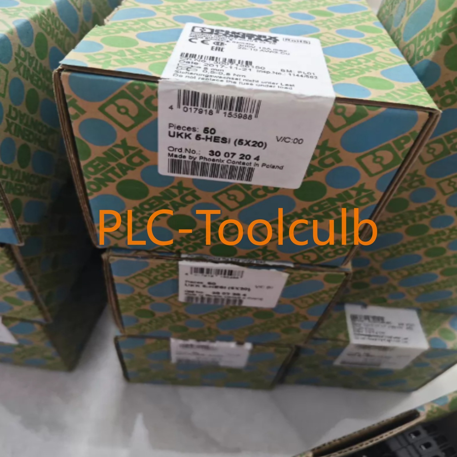50PC/BOX NEW Phoenix Contact 3007204 UKK 5-HESI (5X20) fuse terminal block
