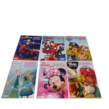 6 Coloring  Activity Books, Spider-Man Avengers Trolls Frozen Paw Patrol Minnie