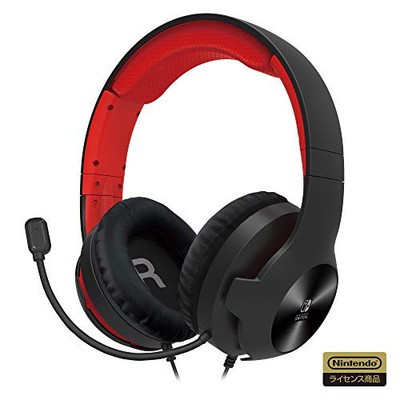 [Nintendo licensed products Hori gaming headset standard for Nintendo Switch Red