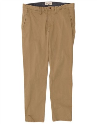 Gant Mens Slim Chino Trousers W34 L30 Beige Cotton XP10