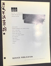 ADC SS-100SL-UL/CSA Sound Shaper Graphic Equalizer Service Manual Original