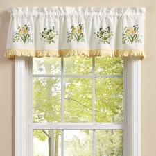 Forever Spring 14x60 VALANCE Country Cottage Yellow Green Ivory Park Designs