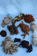 Lot of 10 Doll Wigs   Mixed Sizes 6", 7", 8"   Lot 2