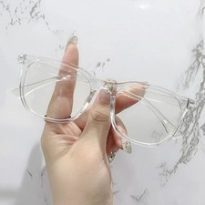 Transparent Computer Glasses Frame Women Men Anti Blue Light square Eyewear Bloc