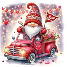Valentine's Day Diamond Art Kits for Adults Beginners,Gnome Love G9163-US