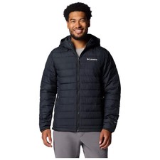 Image of Columbia Mens Powder Lite II Synthetic Insulated Hooded Jacket - Black M