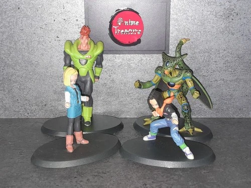 Lot 4 figurines DRAGON BALL Z hachette LEGEND OF MANGA dbz gashapon lot cell arc