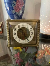 CLOCK: Seth Thomas MCM Yukon 3-E Model E011-004 Made In USA Works Electric