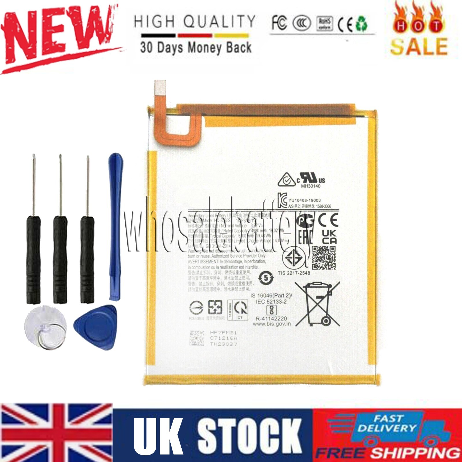 Battery for Samsung Galaxy Tab A7 Lite 8.7 2021 SM-T225C, SM-T225N PN:HQ-3565N