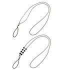 2 Stück Telefon-Lanyards Glaskristall-Hänge-Lanyards Universal-Perlenseile