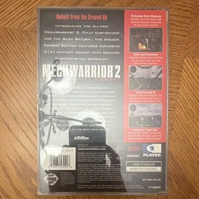 Activision MechWarrior 2 Arcade Combat Edition Sega Saturn Manual NTSC-U/C