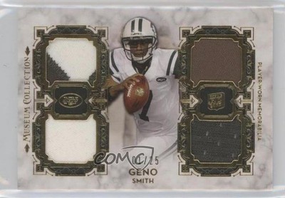 2013 Topps Museum Collection Rookie Quad Relic Gold /25 Geno Smith RC 5w7
