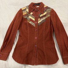 Rare Vintage Patchwork Button Up Shirts- Above The Crowd- California Size 10