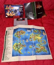 Lufia & The Fortress of Doom SNES Super Nintendo Complete CIB Manual and Map