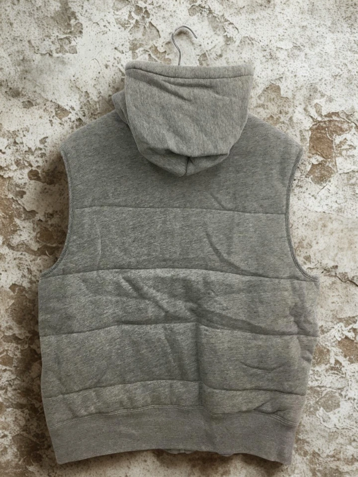 Polo Ralph Lauren Hooded Hybrid Vest Gray Waffle Lined Sweat Knit Sz. 2XL EUC - Image 4 of 4