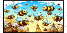 Bees Funny VINYL Checkbook Cover Personalized