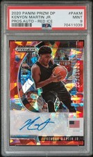 2020 PANINI PRIZM DRAFT PICKS PRSPCT AUTOS RED ICE KENYON MARTIN JR. PSA 9 AUTO